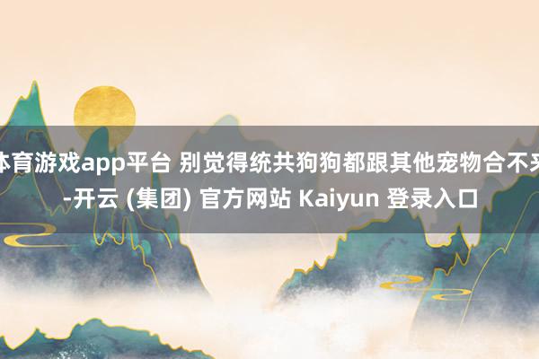 体育游戏app平台 别觉得统共狗狗都跟其他宠物合不来-开云 (集团) 官方网站 Kaiyun 登录入口