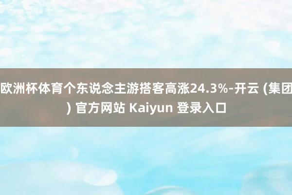 欧洲杯体育个东说念主游搭客高涨24.3%-开云 (集团) 官方网站 Kaiyun 登录入口